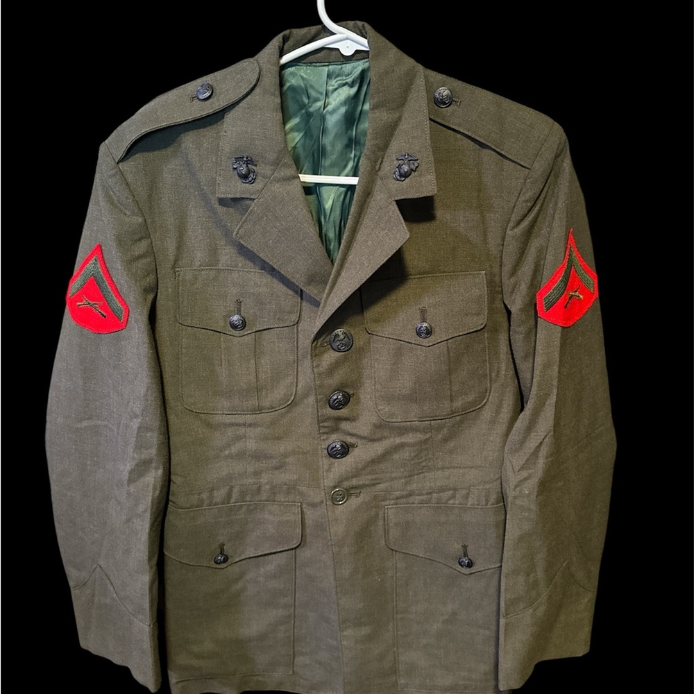 Men's Olive Green Military Jacket